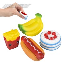 Squishy Mini Fun Foods (4 Asst.) 2" (2dz/Min)