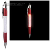 Light-Up Crystal Pen 6.5" - Red