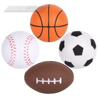 Foam Sports Ball (4 Asst.) 2"