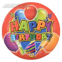 Happy Birthday Party Plate 7" (250 Cnt)