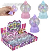 Squeeze Gumball Machine (3 Asst.) 3" (24 Pcs/Display)