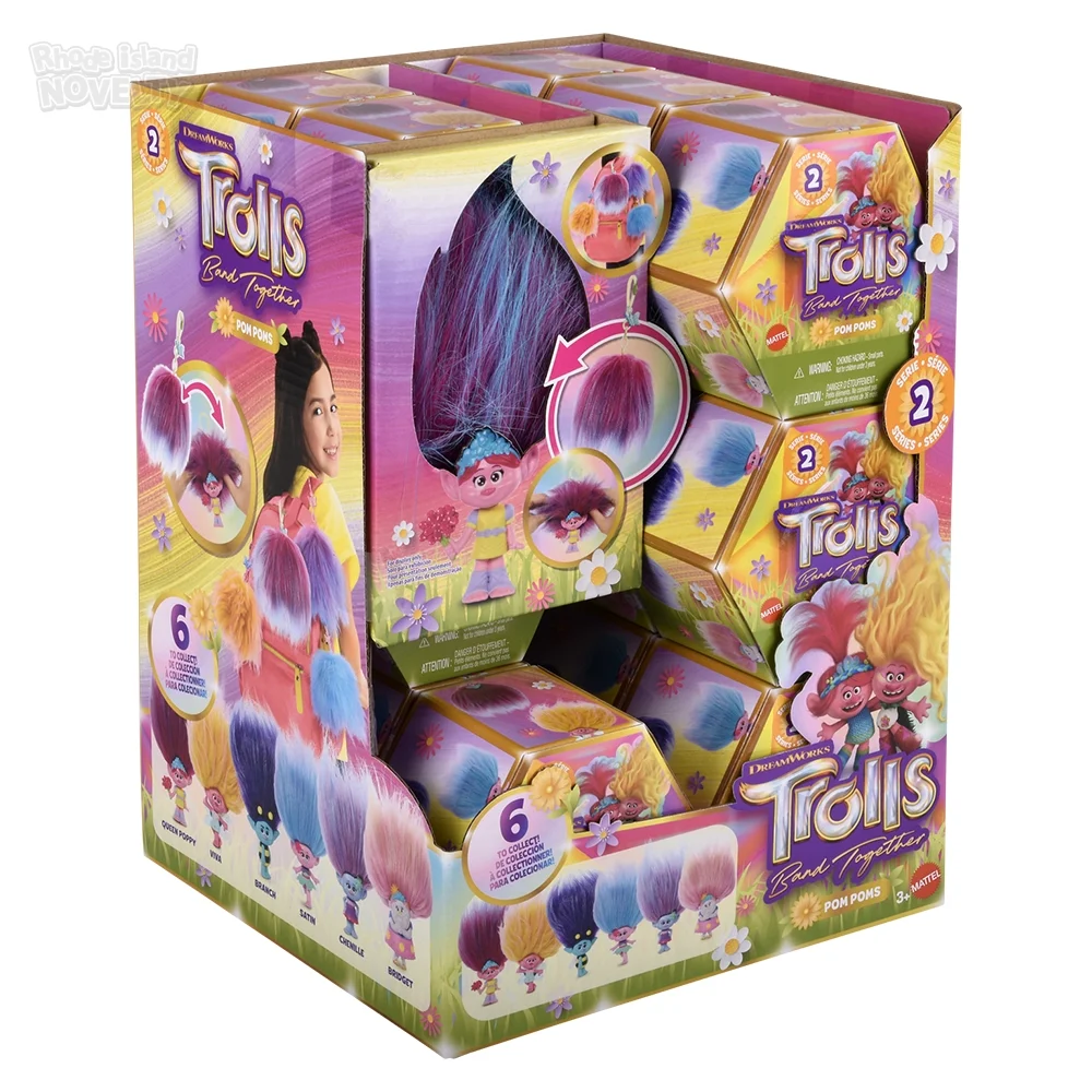 Trolls Blind Box Pom Poms (16ea = Display)