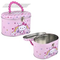 Hello Kitty Oval Tote With Beaded Handle 7"