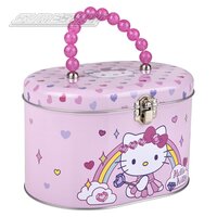Hello Kitty Oval Tote With Beaded Handle 7"