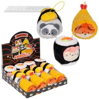 Anirollz Sushi Roll Keychain (4 Asst.) 4" (Moq 12)