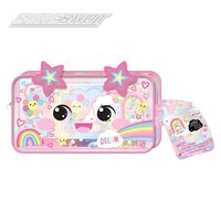 Glow In Dark Happy Vibes Stationary Pouch 8.25"