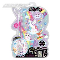 Glow In Dark Drop A Note Writing Set - Unicorn 12"