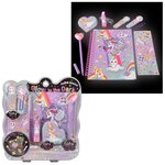 Glow In The Dark Stationery Set- Unicorn 11"