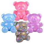 Squishy Glitter Plush Gummy Bears (4 Asst) 15"