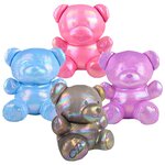 Squishy Glitter Plush Gummy Bears (4 Asst) 21"