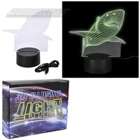 3D Illusion Color Changing Light- Shark 8"