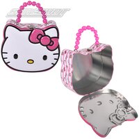 Hello Kitty Tin Purse W/Bead Handle 8.5"