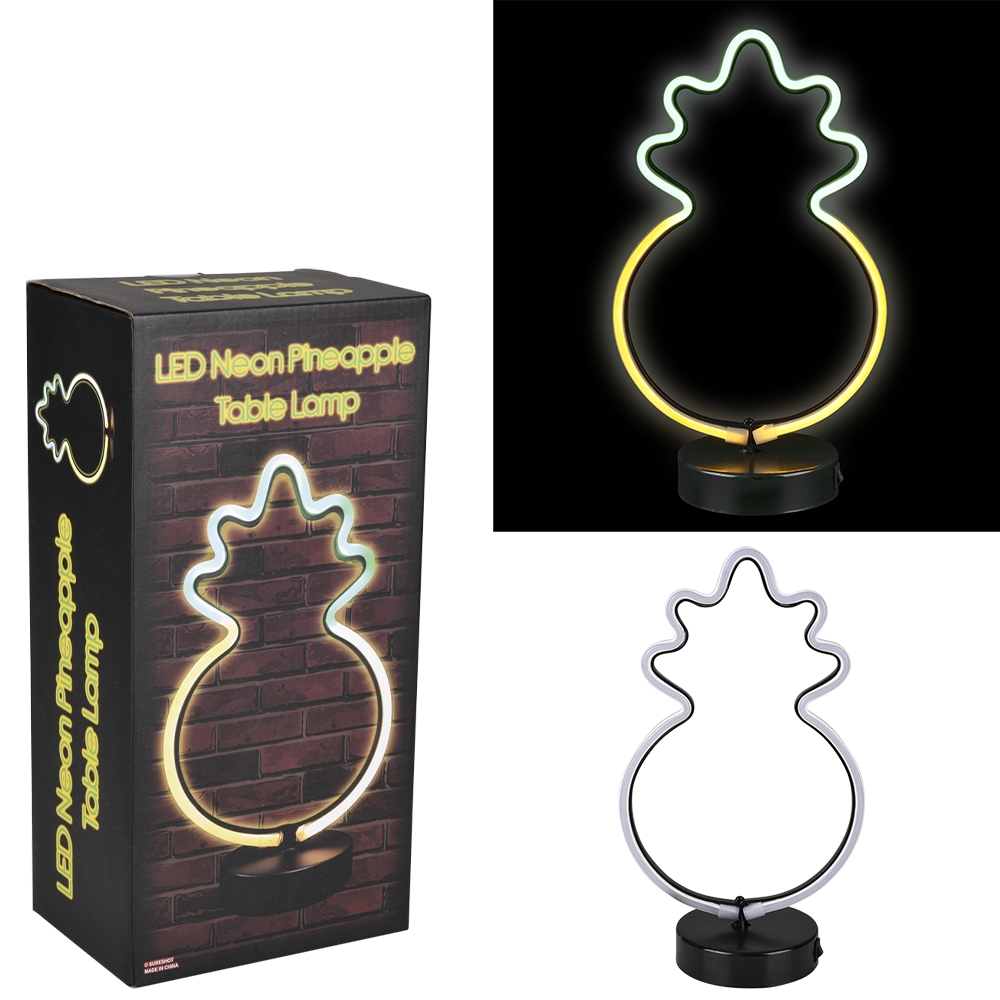 LED Neon Table Lamp Pineapple 11.5"