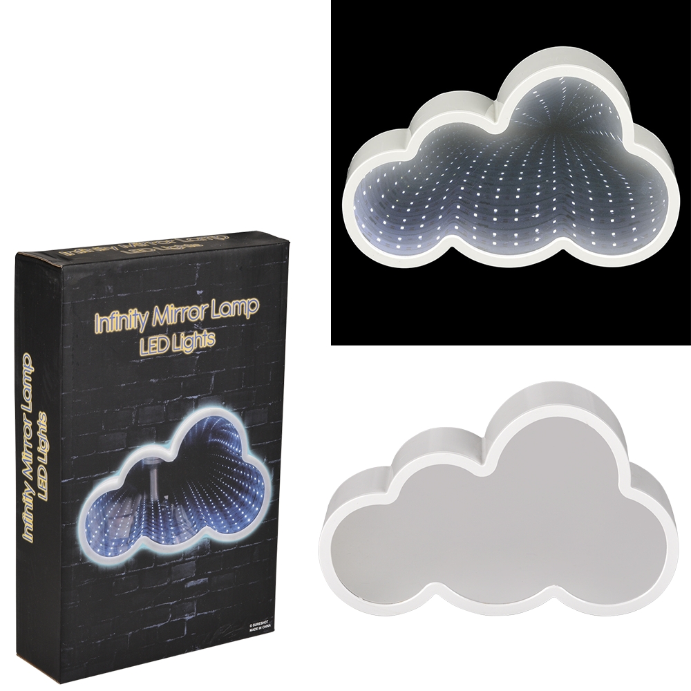 LED Infinity Mirror Lamp Cloud 9.5"