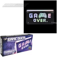Color Changing RGB LED Mirror Light - Game Over 11.75"