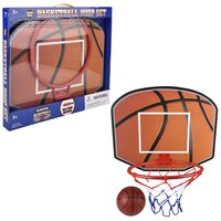 Deluxe Metal Basketball Hoop Set W/ Pump 19"