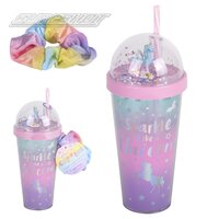Cup Of Fun - Glitter Globe Unicorn 9.5"