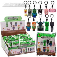 3D Foam Figure Keyclip - Minecraft 2.5" (24ea/Dsp)