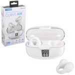 Bluetooth Curve Air True Transparency Earcuffs - White