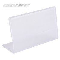 Clear Acrylic Angled Shelf Card Holder