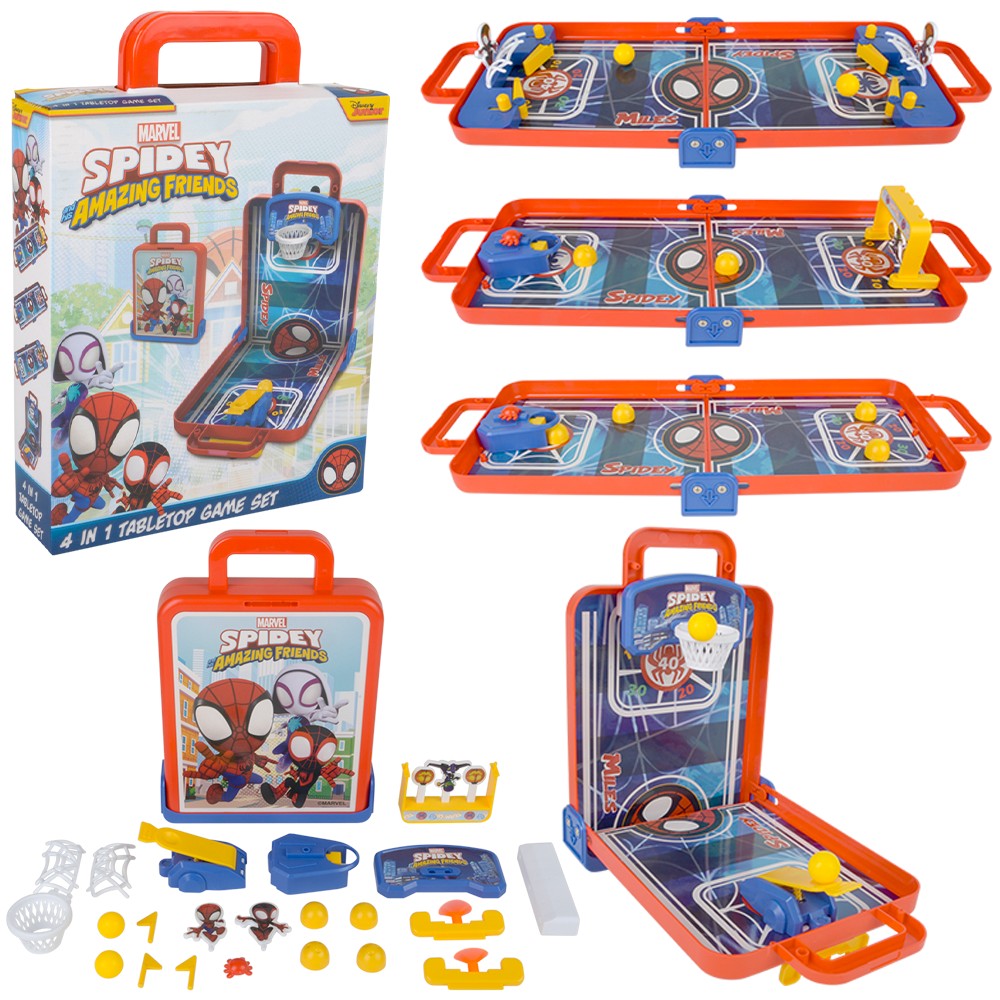 Spidey And Friends 4 In 1 Tabletop Playset 20"