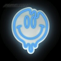 Neon LED Drippy Smile Sign 12"