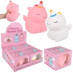 Jumbo Squishy Unicorn 7.5" (2 Asst)(4ea/Dsp)