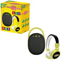 Crayola Headphones & Speaker Combo- Black 8"