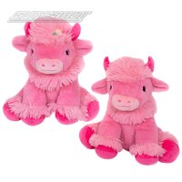Duke And Daisy Highland Cows -Pink (2 Asst) 8"