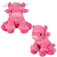 Duke And Daisy Highland Cows -Pink (2 Asst) 14.5"