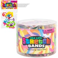 Sea Life Stretch Bands 24 Bags/canister