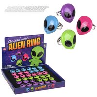 Bright Color Alien Rings (4 Asst.) 1" 36/Display