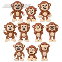 Mini Monkey Figures (100cnt) 1"