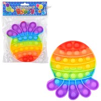 6" Rainbow Octopus Bubble Poppers