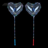 17.5" Light-Up Heart Balloon Wand