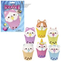 Squish Bubble Tea Animals (6 Asst.) 3.25"