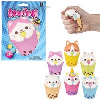 Squish Bubble Tea Animals (6 Asst.) 3.25"