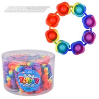 Rainbow Bubble Popper Bangle 24/Canister