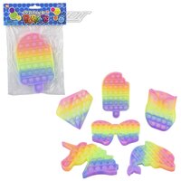 Candy Rainbow Bubble Poppers 5"-8.33"