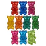 3" Sparkle Rubber Yummy Bear