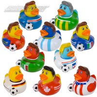2" World Soccer Team Ducky Assortment