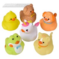 Kawaii Animal Rubber Duckies 2"