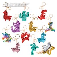 3" Flip Sequin Keychain Assortment (36pcs/un)