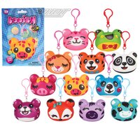 3" Squish Animal Backpack Clip Assortment