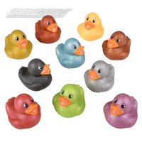 2" Glitter Rubber Ducky Assortment (100pcs/Bag)