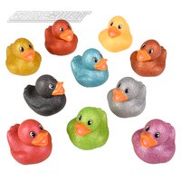 2" Glitter Rubber Ducky Assortment (100pcs/bag)