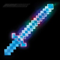 24" Light-Up Blue Pixel Sword